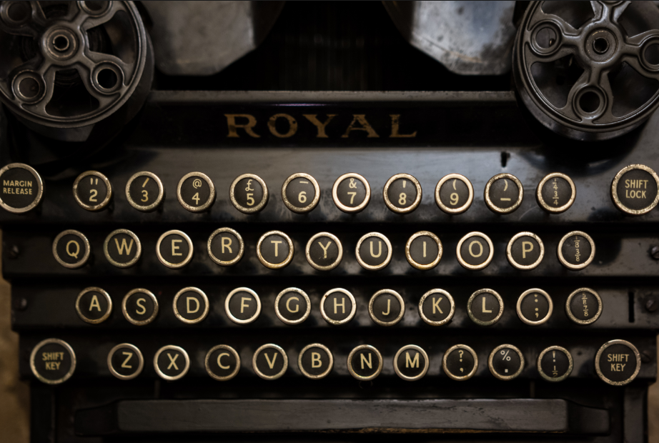 typewriter blog tites
