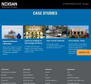 Nexsan case studies