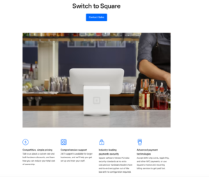 Square switch page