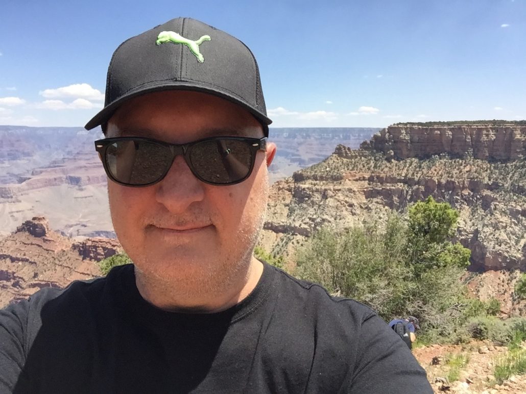 Marc Baumann, digital marketing leader, in the Grand Canyon