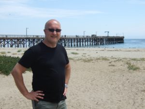 Marc Baumann, digital marketing leader, at the pier in Central California